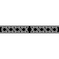 Geometric Infinity Border, Minimalist, Isolated On White vector