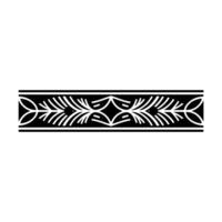 Decorative Border Element Modern Geometric With Red Accents vector