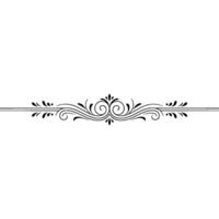 Elegant Decorative Line Element With Swirls, Illustration vector
