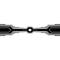 Futuristic Tech Border On Gradient Background vector