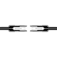 Futuristic Tech Element Abstract Black Lines On Gradient Background vector