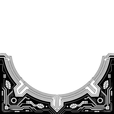 Art Deco Frame, Black White, Floral Elements, Ornamental, Background