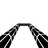 Abstract Geometric Archway On Gradient Background vector