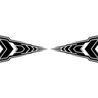 Geometric Arrow, Abstract Black White, Minimalist vector