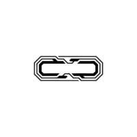 Futuristic Abstract Tech Element Black Geometric Symbol On Gradient Background vector