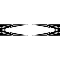 Geometric Black And White Abstract With Central Void vector