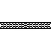Elegant Black Leaf Border On White Background Decorative Element vector