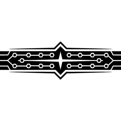 Minimalist Circuit Board Pattern In Black And White, Tech Background