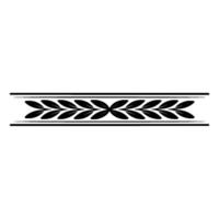 Laurel Wreath Divider Element On White Background vector