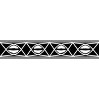 Geometric Pattern Border Modern Abstract On White vector