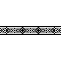 Abstract Geometric Border In Black And White, Elegant And Minimalist vector