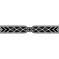 Black And White Ornamental Border, Minimalist Geometric Pattern vector