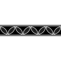 Abstract Black White Border Pattern For Elements vector