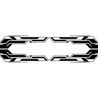 Modern Tech Frame Abstract, Geometric Grey On White Background vector