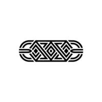 Geometric Black White Abstract, Minimalist Modern vector