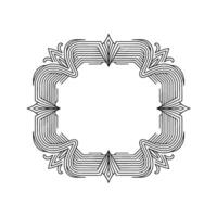 Elegant Geometric Line Frame, Decorative Border, Vintage Element vector