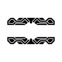 Abstract Tech Frame Geometric Circuitry, Minimalist vector