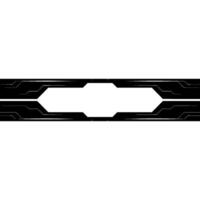 Modern Geometric Banner Abstract Tech On White Background vector
