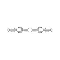 Minimalist Circuit Board Element On Gray Background vector