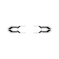 Minimalist Futuristic Arrows Digital Element, Geometric Abstraction vector