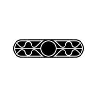 Abstract Geometric Modern Black And White Element vector