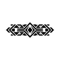 Geometric Art Deco Emblem On Gradient Background vector