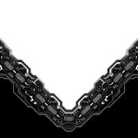 Abstract Circuit Board Chevron In Black White vector