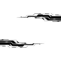 Futuristic Tech Abstract With Black Lines And Light On Gray Background vector