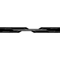 Abstract Tech Line Black On White, Digital Element vector
