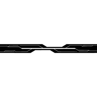 Abstract Tech Line Black On White, Digital Element