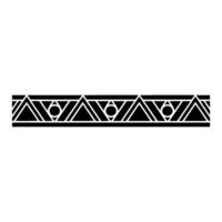 Geometric Border Element Black And White Minimal vector