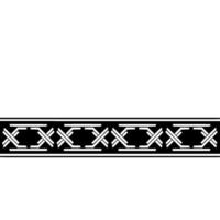 Silver Geometric Pattern On Black Border Minimalist vector