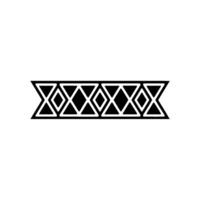 Geometric Black And White Border For Projects vector