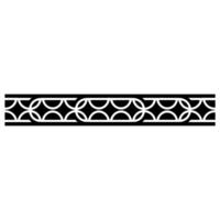 Geometric Black And White Border On A Simple White Background vector