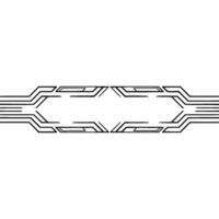 Futuristic Tech Element Metallic Lines, Clean vector