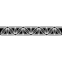 Geometric Border, Black And White, Minimalist vector