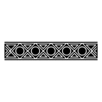 Geometric Black White Border Pattern, Element vector