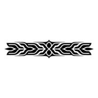 Ornamental Black And White Swirl For Borders Patterns vector