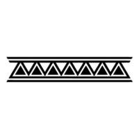 Geometric Border Modern Black Triangle On Gradient Background vector