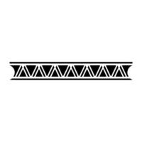 Geometric Border Black Triangles On Gradient vector