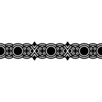 Elegant Geometric Border In Black On White Background vector