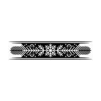 Minimalist Winter Garland Snowflake And Pine vector