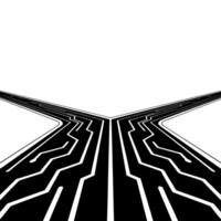 Circuit Board Paths Technology, Choice, Future, Abstract vector