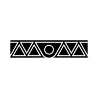 Black Geometric Border Minimalist Triangle And Circle vector