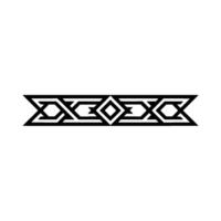 Geometric Border Element, Black And White vector