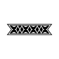 Geometric Patterned Black And White Banner vector