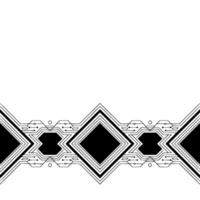 Geometric Tech Border Minimalist Circuitry On White vector