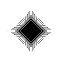 Abstract Diamond Circuit Board Minimalist Tech vector