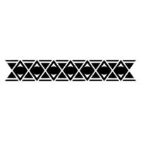 Geometric Tribal Border Element vector