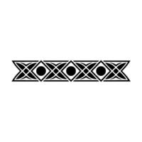 Geometric Border Element Abstract Pattern In Black And White vector